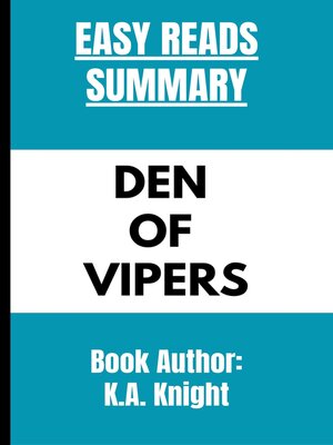cover image of REVIEW AND ANALYSIS OF DEN OF VIPERS BY K.A. KNIGHT